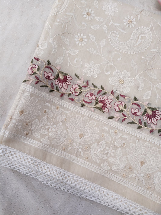 Embroidery Shawl Floral